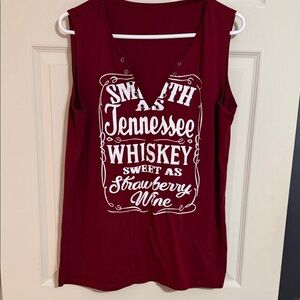 Women’s Burgundy Tennessee Whiskey Graphic Tank